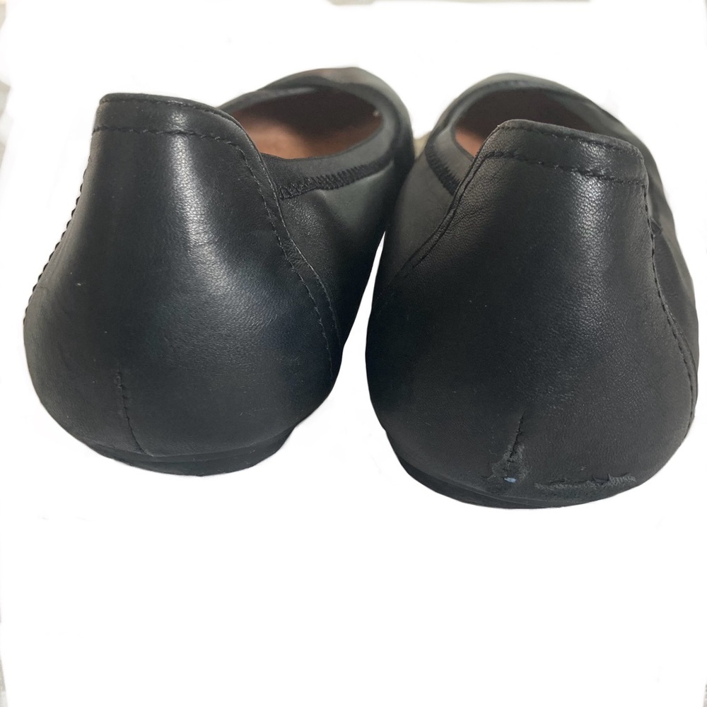Vionic Caroll Black Leather Ballet Flats - Picture 5 of 8